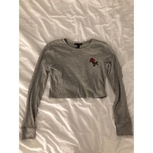 Forever 21 Cropped Long Sleeve